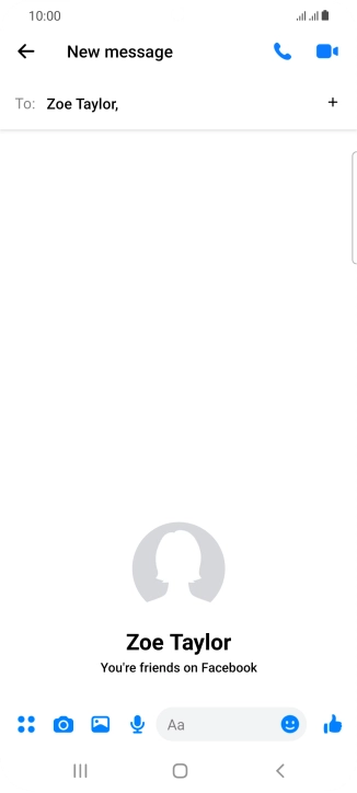 Press the text input field. Press the text input field.