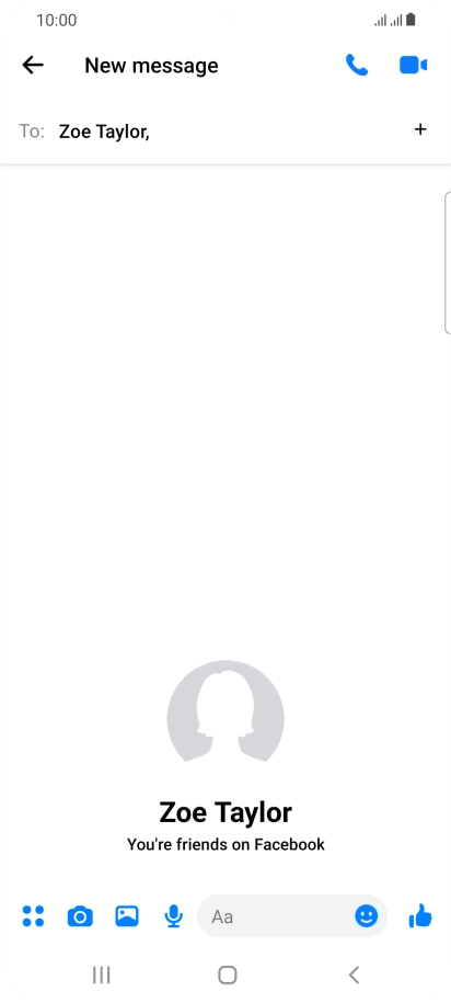 Press the text input field. Press the text input field.