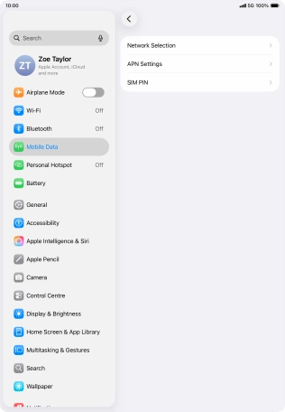 Press APN Settings. Press APN Settings.