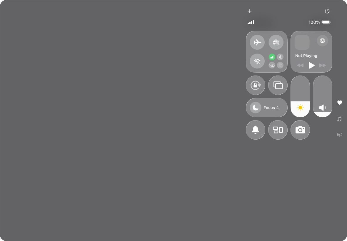 Press and hold the multitasking icon. Press and hold the multitasking icon.