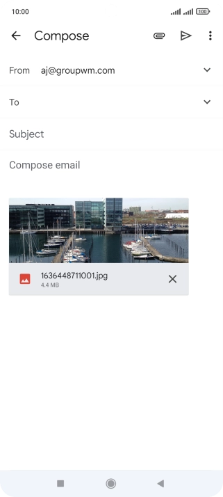 Press the field next to 