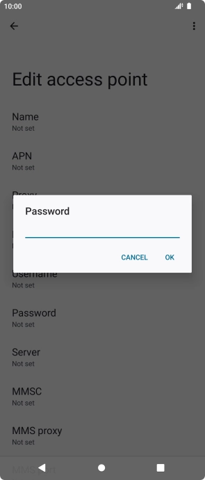 Key in wap and press OK. Key in wap and press OK.