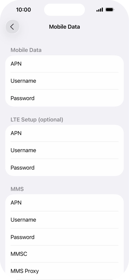 Press APN and key in wap.vodafone.co.uk.