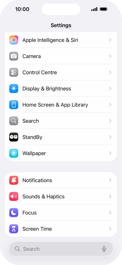 Press Display & Brightness.