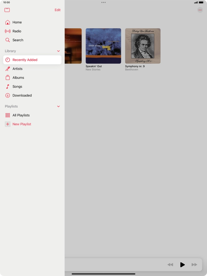 Press New Playlist.