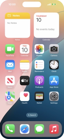 When the battery charging icon is displayed, the battery is charging.