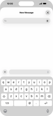 Press To: and key in the first letters of the recipient's name.