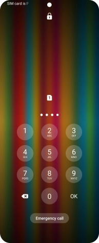 Key in a new four-digit PIN and press OK.