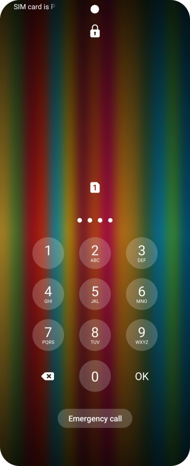 Key in a new four-digit PIN and press OK.