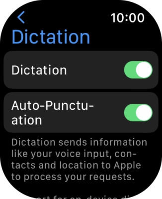 Press the Digital Crown twice to return to the home screen.