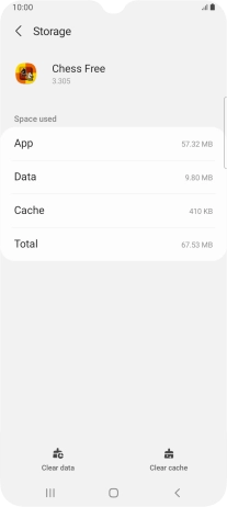 Press Clear cache.