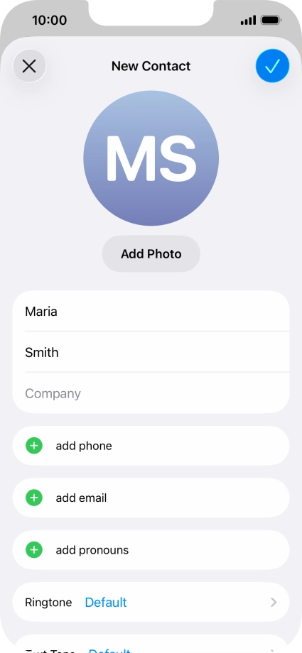 Press add phone.