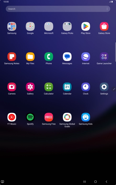 Press Samsung.