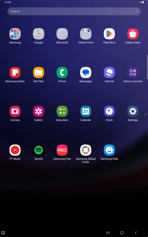 Press Samsung.