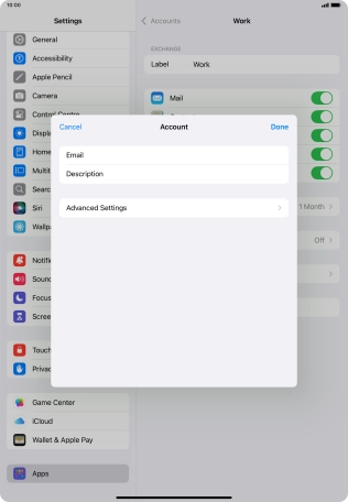 Press Advanced Settings.