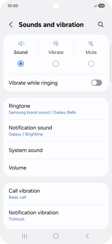 Press Notification sound.