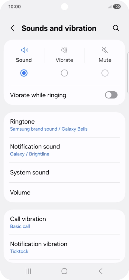 Press Notification sound.