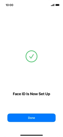 Press Done. If you haven't previously selected a phone lock code, key in a code of your own choice twice.