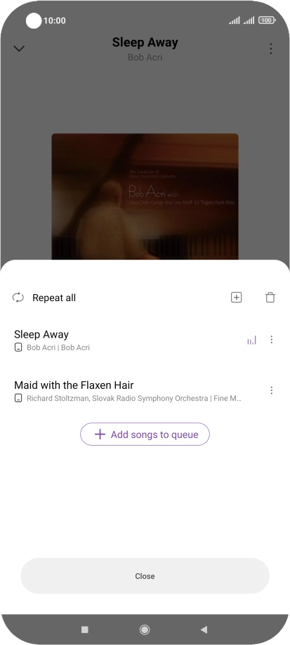 Press the add icon.