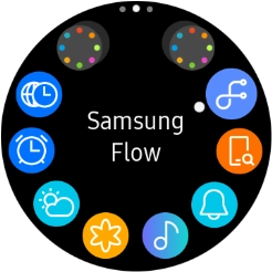 Press the music player icon. Press the music player icon.