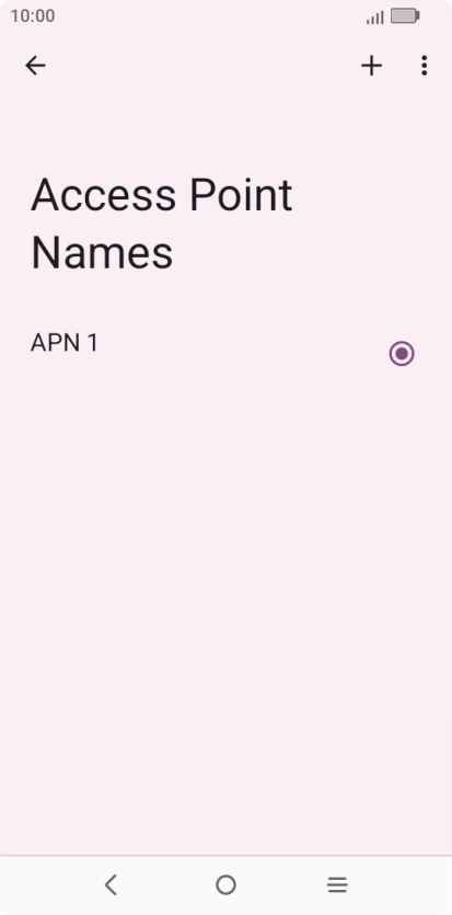 Press the new data connection icon.
