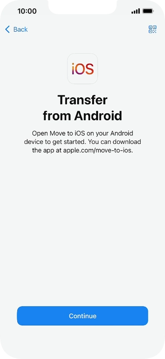 To transfer content to your phone, you need to install the app 