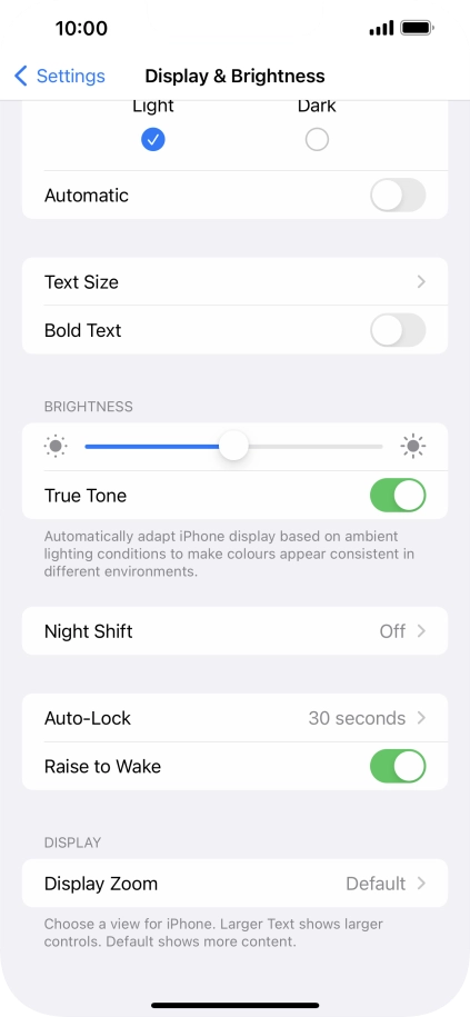 Press Auto-Lock.