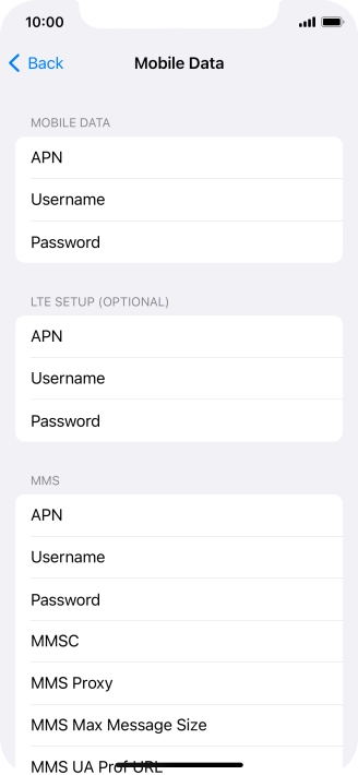 Press APN and key in wap.vodafone.co.uk.