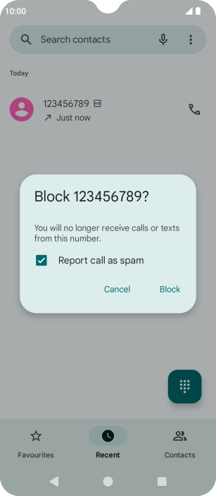 Press Block.