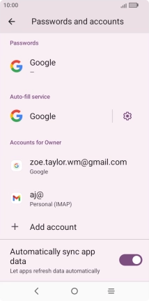 Press the Home key to return to the home screen.
