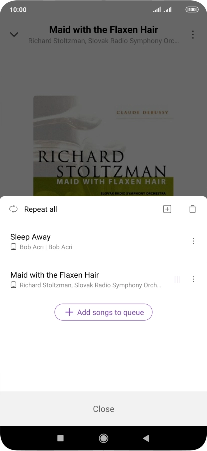 Press the add icon. Press the add icon.