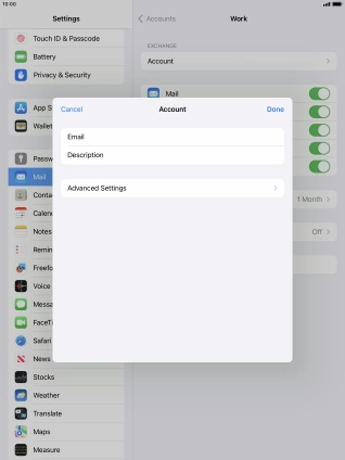 Press Advanced Settings. Press Advanced Settings.