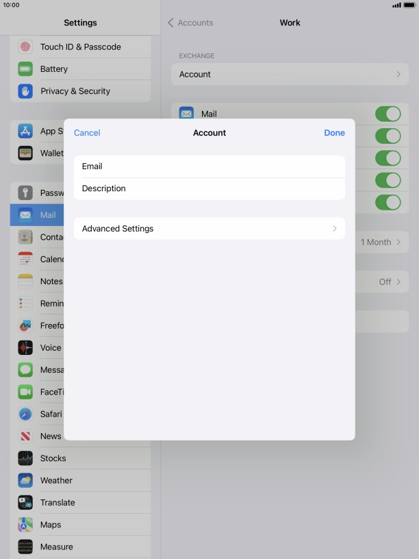 Press Advanced Settings. Press Advanced Settings.