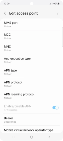 Press MMS port.