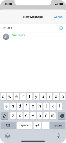 Press the required contact. Press the required contact.