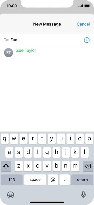 Press the required contact. Press the required contact.