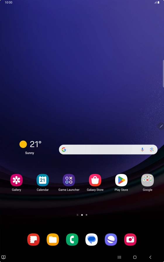 Press the call icon. Press the call icon.