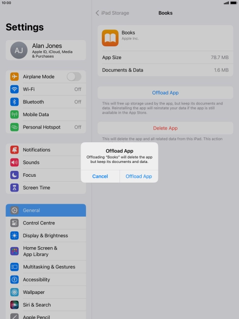 Press Offload App. Press Offload App.