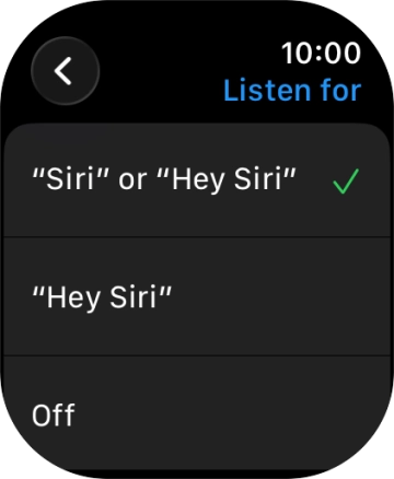 Press the required setting to turn the function on or off.