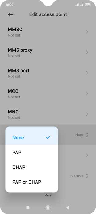 Press None. Press None.