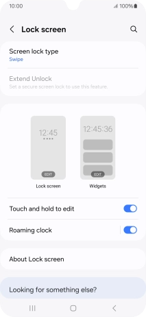 Press Screen lock type. Press Screen lock type.