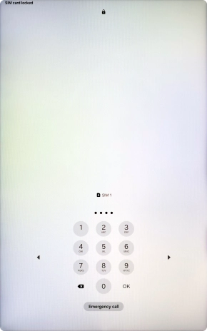 If your SIM is locked, key in your PIN and press OK. If your SIM is locked, key in your PIN and press OK.