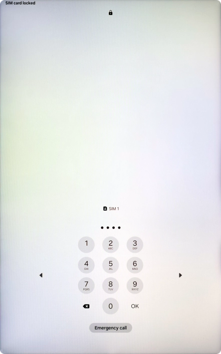 If your SIM is locked, key in your PIN and press OK. If your SIM is locked, key in your PIN and press OK.