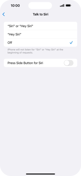 Press the indicator next to Press the indicator next to