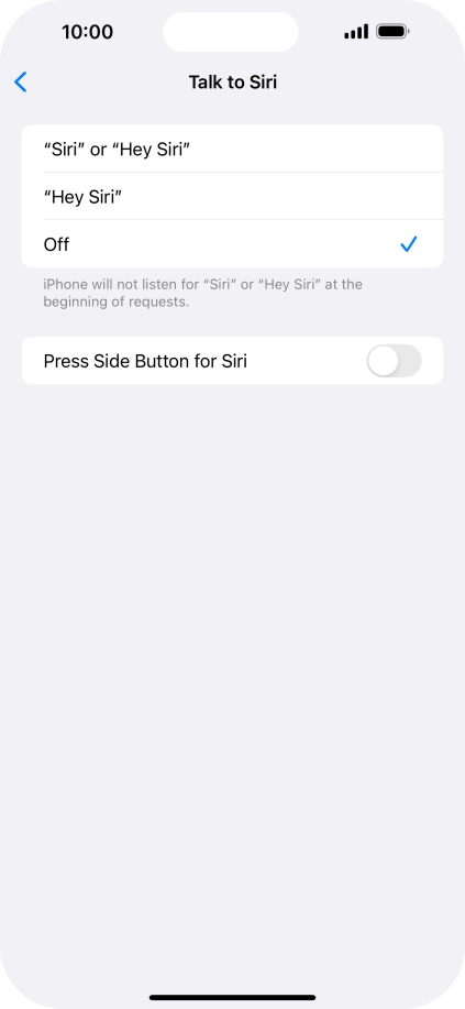 Press the indicator next to Press the indicator next to