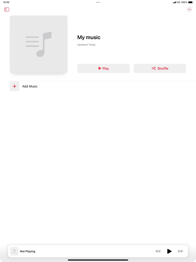 Press Add Music.