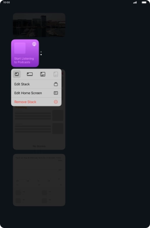 Press Edit Stack. Press Edit Stack.