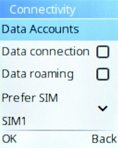 Select Data connection to turn mobile data on or off. Select Data connection to turn mobile data on or off.