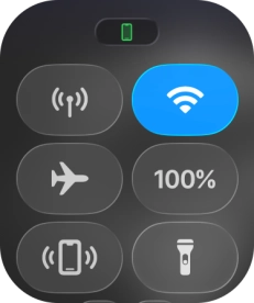Press the find phone icon to send a signal to your phone.
