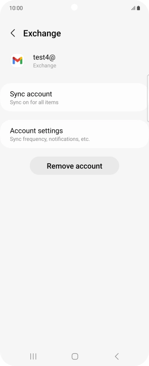 Press Remove account. Press Remove account.
